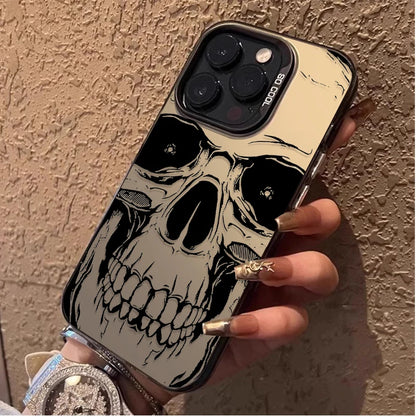 Skull Horror Patterns Laser Case for Xiaomi 14 13 14T 13T 12T Pro 11 Lite 5G NE POCO X7 X6 X5 X3 NFC F4 GT F5 F6 M5S M6 Pro 4G