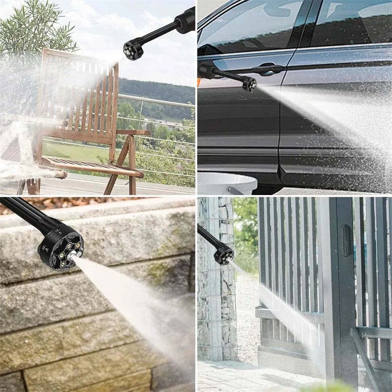 95Bar Cordless Electric High Pressure Washer 800W 6-IN-1 Car Washing Garden Water Gun for Makita 21V Battery Spray Gun