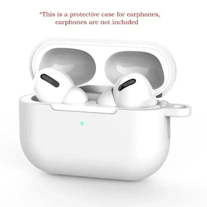 For AirPods Pro Protective Case Silicone New Solid Color Apple Bluetooth Headset Soft Case Protective Cover