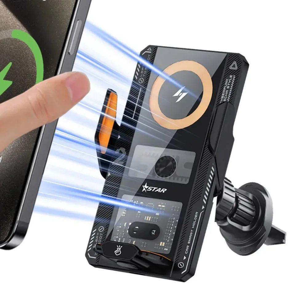 Wireless Charger Car Mount 15w Wireless Car Charger Smart Wireless Charger Mobile Phone Stands Car Phone Holder