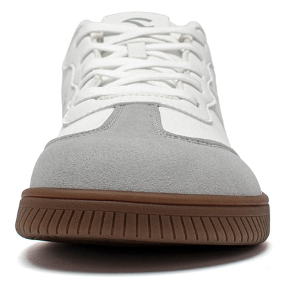 HOBIBEAR Wide Toe Shoes Mens Womens Minimalist Fabric Sneaker Lace Up Casual Walking Shoes