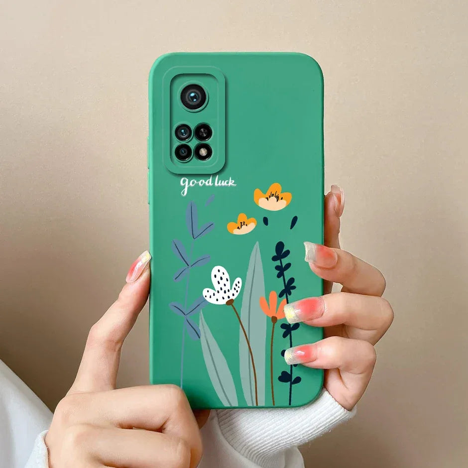 For Xiaomi Mi 10T 5G Phone Case Matte Liquid Silicone Shell For Xiaomi Mi 10T Pro 5G Cute Cat Cartoons Ultrathin Fashion Fundas