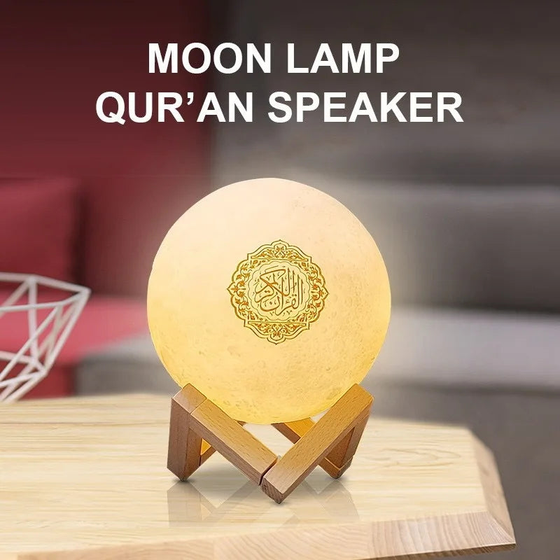 Muslim Arabic Koran Azan Clock Islam Night Light Wireless Bluetooth Speaker Quran Portable Bright Lamp Arab Islamic Holy Ramadan