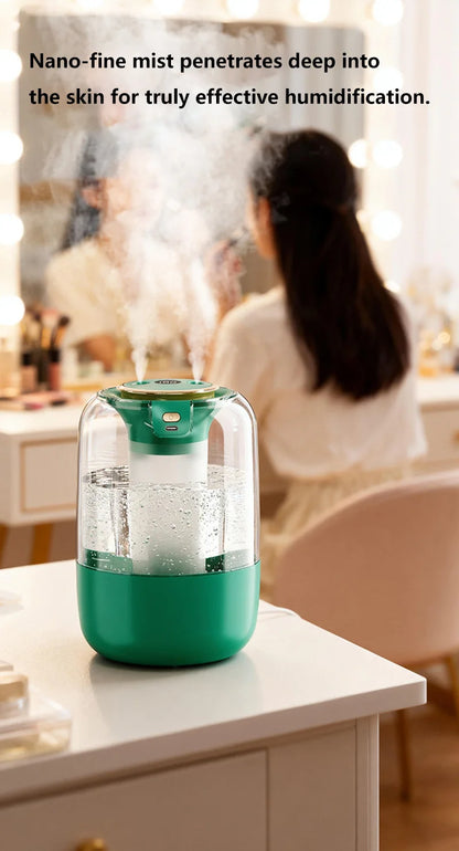 Humidifier USB Double Spray Quiet 2L Large Capacity Humidifier Home Dormitory Office Bedroom Desktop with Night Light