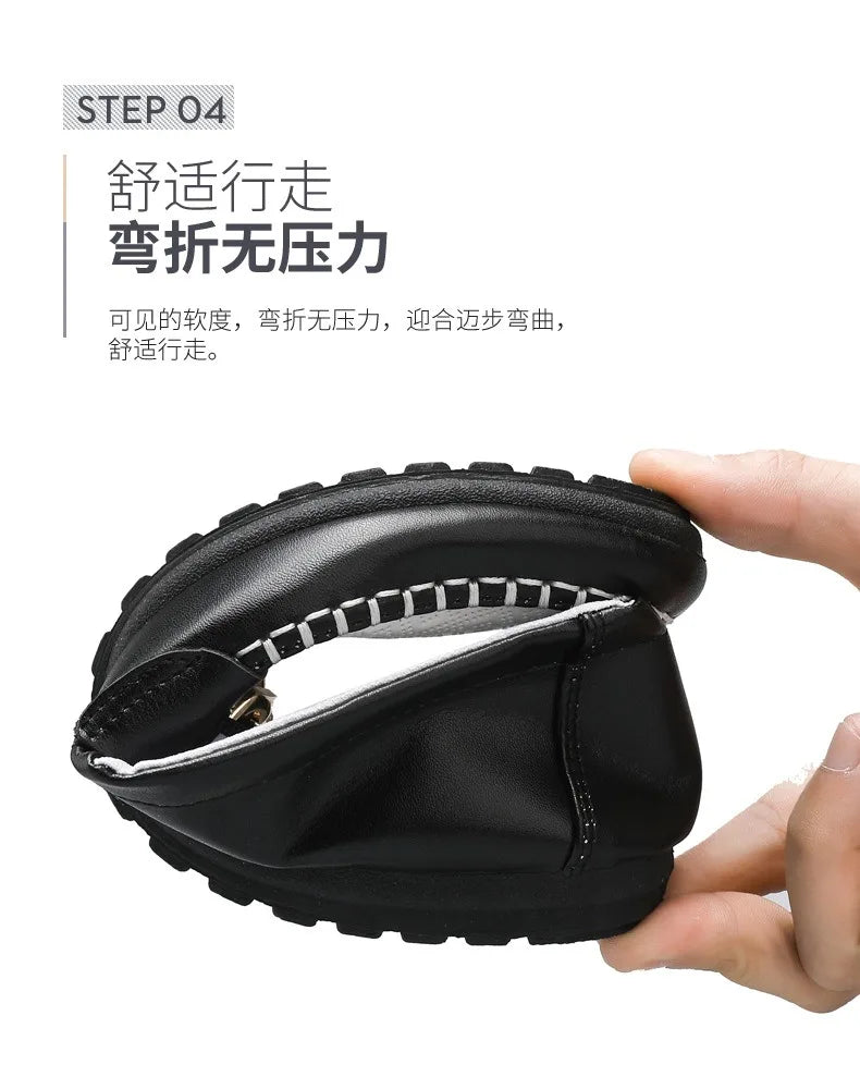 2026 Spring Autumn New Men's Sports Shoes Fashion anti-slip sneakers Casual PU Leather Business Shoes Versatile Work Shoes