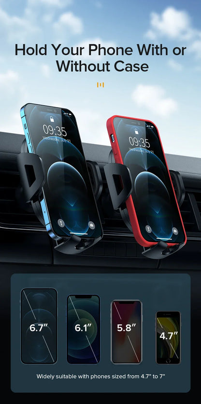 AUFU Sucker Car Phone Holder Smartphone Mount Stand GPS Telefon Mobile Cell Support For iPhone 15 14 13 Pro Max Xiaomi Samsung