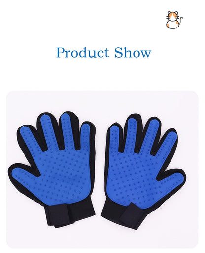 Pet Glove Cat Grooming Glove Cat Hair Deshedding Brush Gloves Dog Comb for Cats Bath Hair Remover Clean Massage Brush For Animal