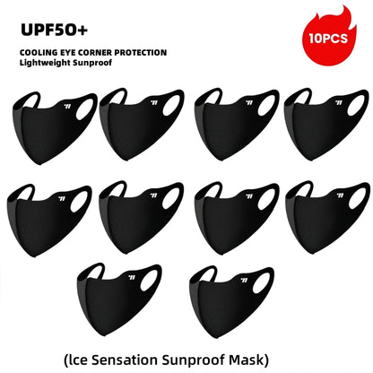 WEST BIKING Summer Sunscreen Traceless Mask 3D Ice Silk Breathable UV Protection Mask Summer Outdoor Sport Cycling Sports Masks