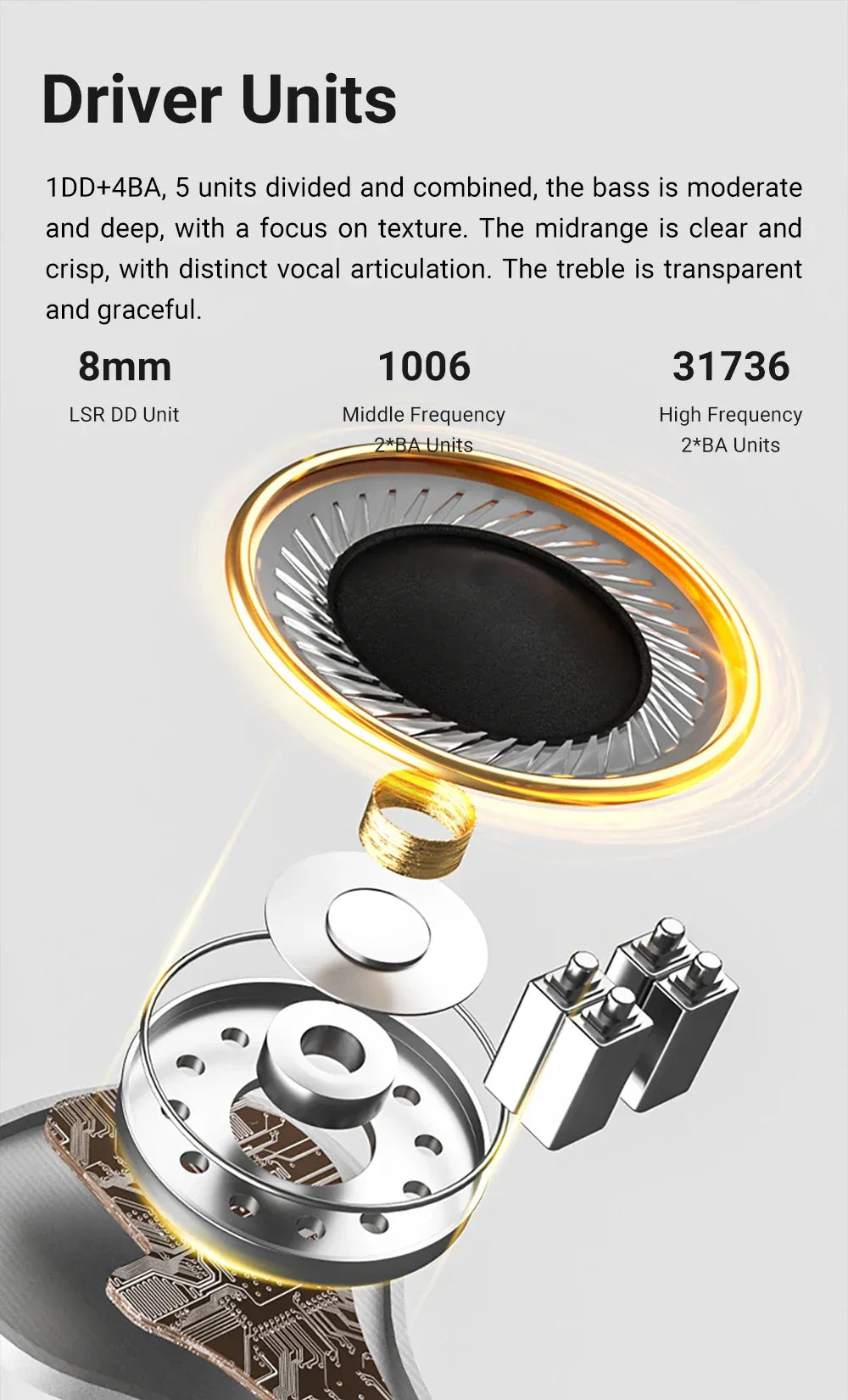 TempoTec IM01 Flathead 4.4mm earphones, IM05 3.5mm cable-detachable,0.78mm pin HiFi in-ear earphones 1DD+4BA