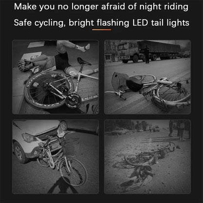 Multi Lighting Modes Bicycle Tail Light Cycling Lamp USB Rechargeable Led Flash Tail Rear Lights MTB Seatpost Bike Accessories