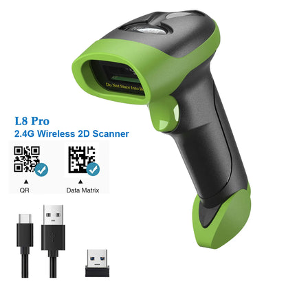 NETUM L8BLPro  Blueooth Wireless 2D Barcode Scanner QR Barcode Reader PDF417 Automatic Sensing for Pos Scanning