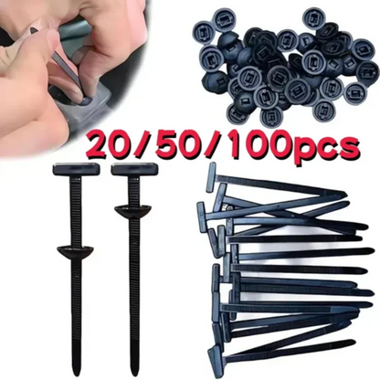 Cable tie buckle fixed through the core nail cable tie buckle mudguard fender inner lining trunk buckle