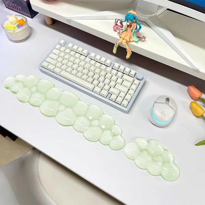 Mouse pad Wrist antislip silicone transparent Wrist brace Support Mat Memory Wrist Mouse Pad Computer Laptop keyboard Mat