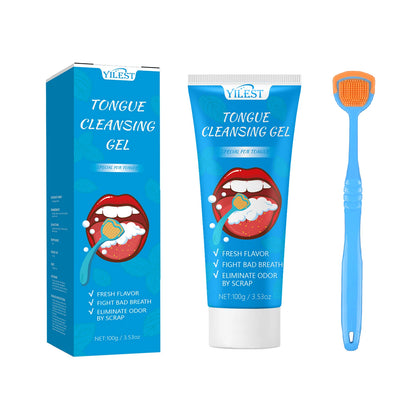 Tongue Scraper Tongue Coating Cleaning Gel Health Scraping Artifact Mint Flavor Fresh Breath To Remove Oral Odor Hygiene 100g