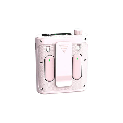 Mini Wireless Microphone Amplifier with Charging Case Lavalier Microphone Megaphone Speaker for Teachers Tour Guides Coaches