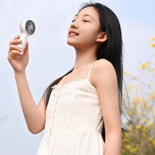 XIAOTREE Portable Fan USB Rechargeable 3-speed Handheld Fan for Men and Women Suitable for Office Outdoor Travel and Camping by PDG ibma
