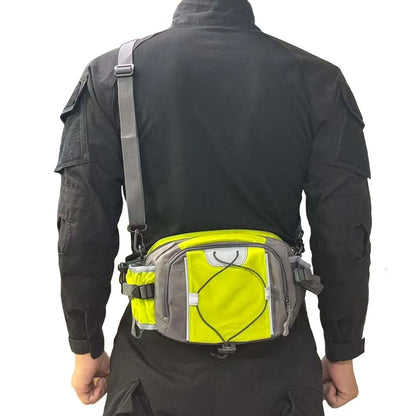 Multi-functional sports water bottle waist bag, men's and women's universal running backpack, outdoor hiking waist bag