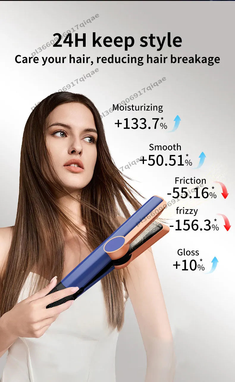 2 IN 1 Hair-care Airstrait Hair Straightener Hair Dryer Negative Ion Hair Styler Long-Lasting Styling Tool Hairdryer Machine