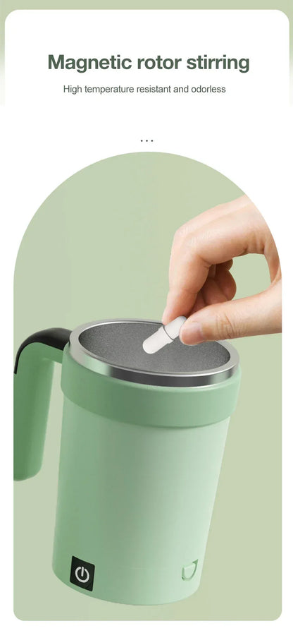 Detachable Automatic Mixing Coffee Cup Intelligent Temperature Measuring Rechargeable Mug Suitable for Office/Kitchen/Travel