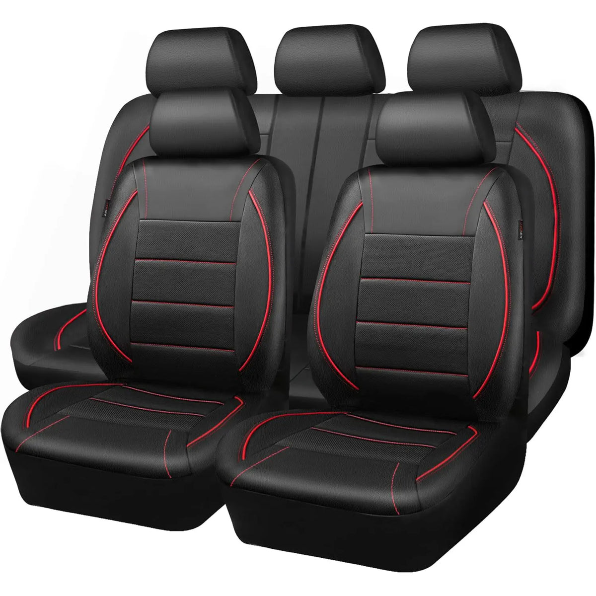Universal Leather Car Seat Covers Simple Style Breathable 5 Seat Car Seat Cover by PDG ibma