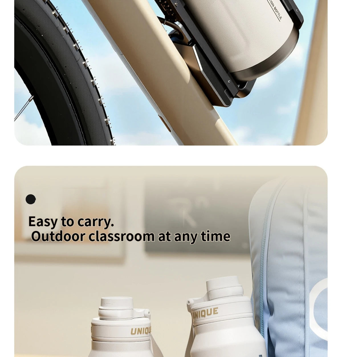 Large Capacity Waterbottle  Insulated Flasks Stainless Steel Tumble Cycling Sports Portable Water Bottle for Men