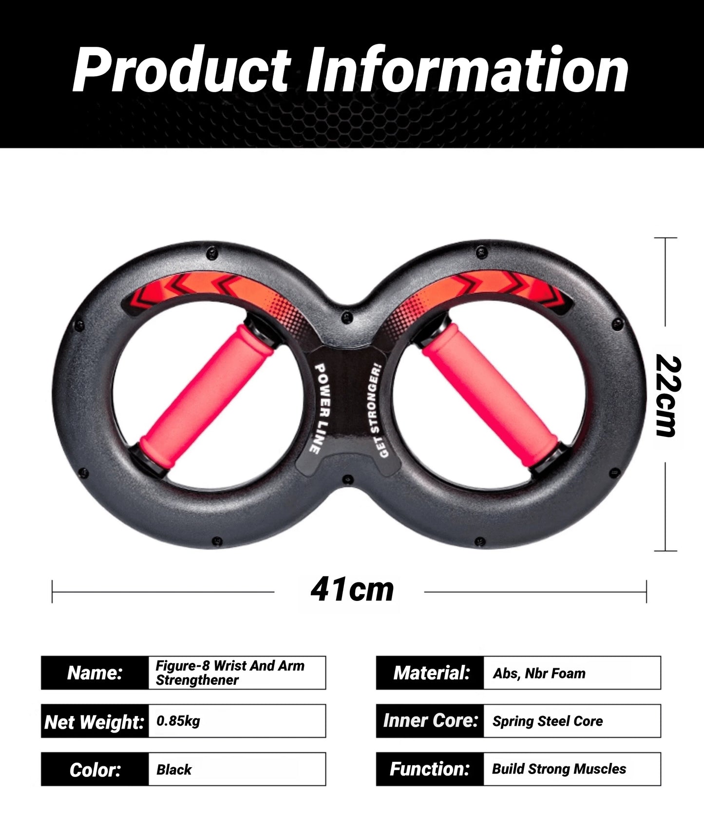 Hand Strength Grip Trainer Multifunction Forearm Force Fitness Springs Power Wrist Arm Exerciser Of 8 Shape Strengthener Equipme