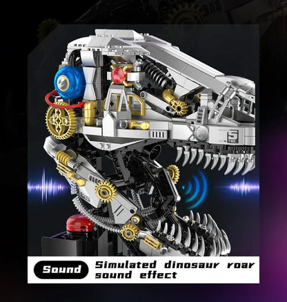 Mechanical Dinosaurs Building Blocks Model Simulated Electric Toys Christmas Gifts for Boys Kids Children Technical Toy Ornament