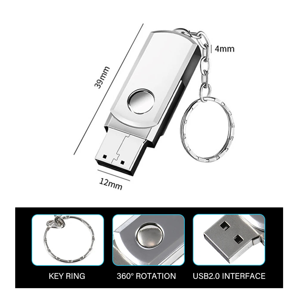 High Speed USB Flash Drive 32GB 64GB 128GB 16GB 8GB 4GB Pendrive 256gb 128gb 64gb Pen Drive 2.0 Memory Stick USB Disk on Key