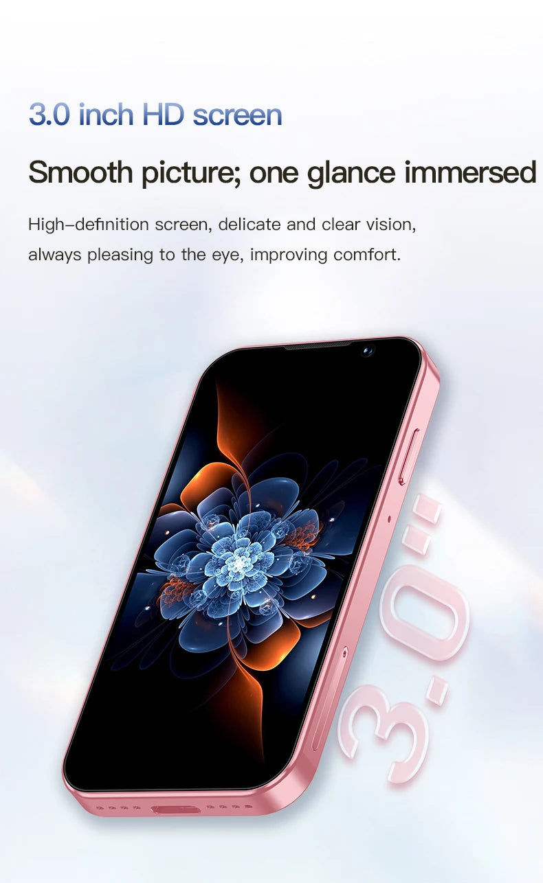 SOYES i17 Mini Smartphone 3.0" Display 2GB RAM 16GB ROM Dual SIM Standby Dual Camera Android 9.0 Multi Apps Support Small Phone