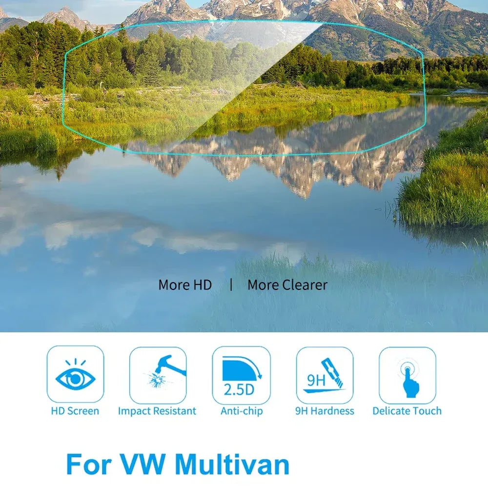 Auto TPU Protective Films For Volkswagen VW Multivan 2016-2019 Dashboard Membrane Scratch Cluster Screen Panel Car Accessories