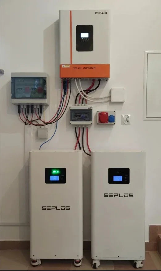 EU Stock 3.0 Seplos Kits Lifepo4 Battery 48V 280AH 310AH 320AH Power Bank Stand Battery Box 2A Balance  Rechargeable Solar