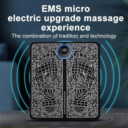 Foot Massager EMS Rechargeable Massage Mat Foot Relaxation Pads Electric Foot Massage Tool To Relieve Sore Feet Home Fitness