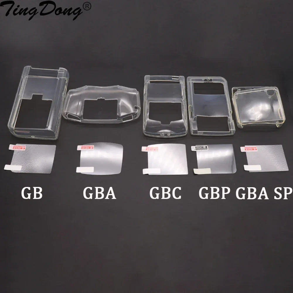 1Pc Transparent Case Cover For GBC GBA GBP GBA SP Protective Cover For Nintend Gameboy GB Silicone Soft Crystal Shell