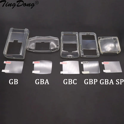 1Pc Transparent Case Cover For GBC GBA GBP GBA SP Protective Cover For Nintend Gameboy GB Silicone Soft Crystal Shell
