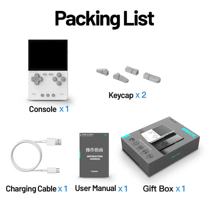 TRIMUI BRICK Handheld Game Console 3.2'' IPS Screen Linux System Trimui UI Metal Back Panel LED Lighting Retro Video Console