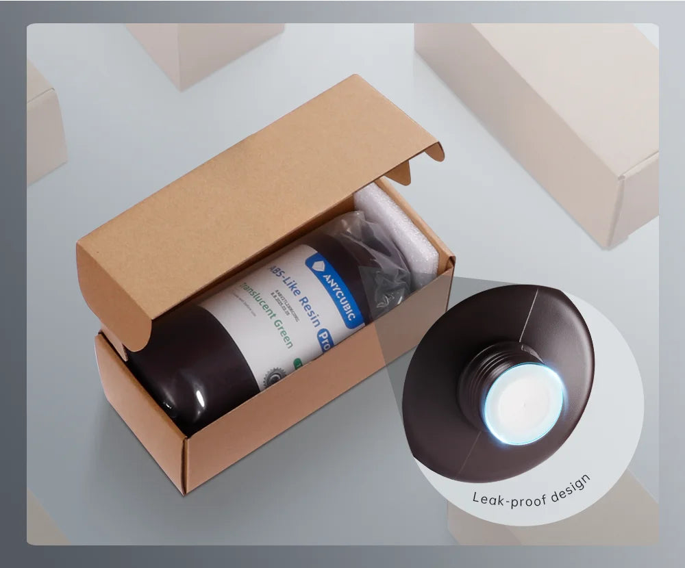 Newest Anycubic 20kg ABS-Like+ Resin Pro 2 Rapid UV Curing 405nm Standard Photopolymer Resin ABS 3D Resin High Precision for LCD