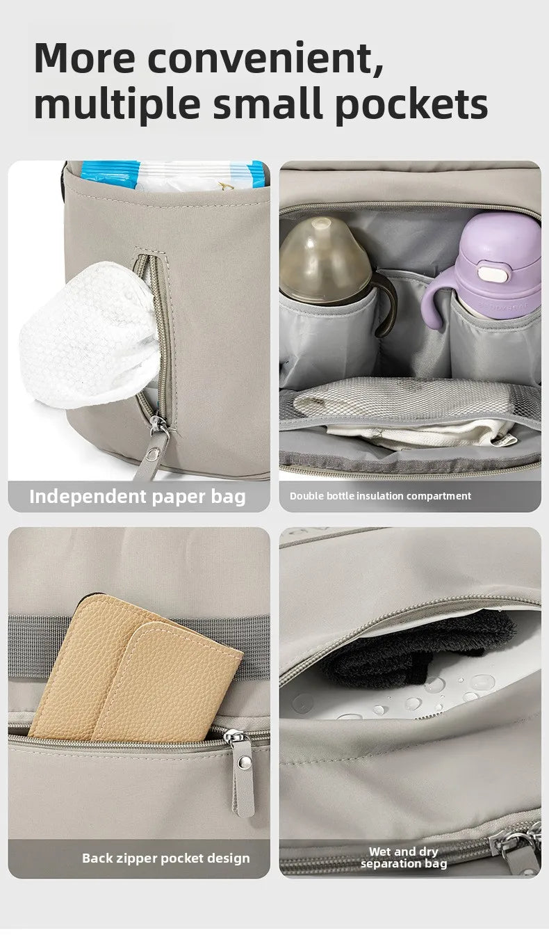 New Mom Bag: Multi-Functional, High-Capacity, Lightweight Diaper Bag with Milk Storage Compartment