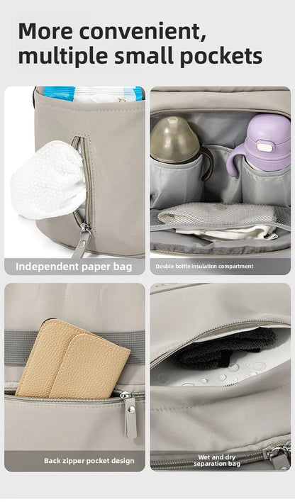 New Mom Bag: Multi-Functional, High-Capacity, Lightweight Diaper Bag with Milk Storage Compartment