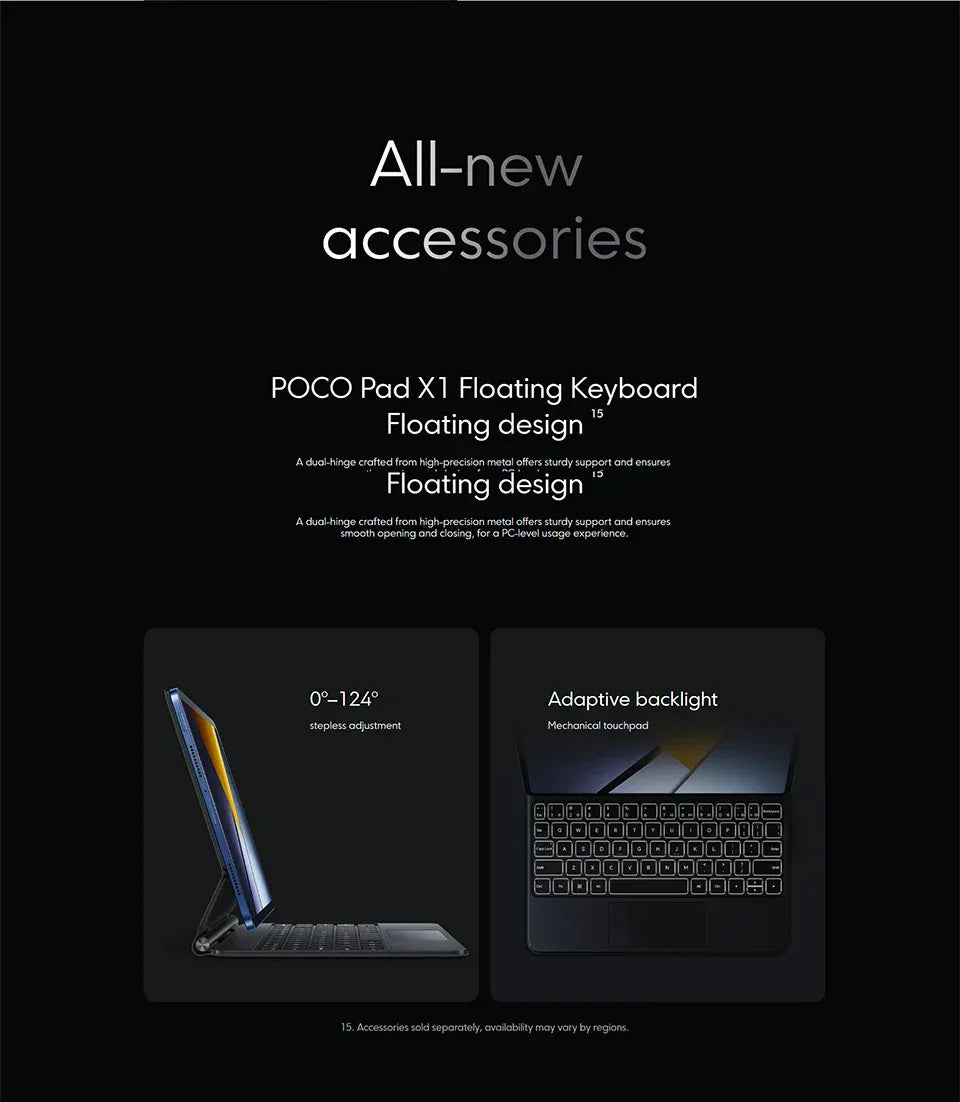 POCO Pad X1 8GB 512GB Tablet PC 11'' 144Hz Wi-Fi 6E 8850mAh