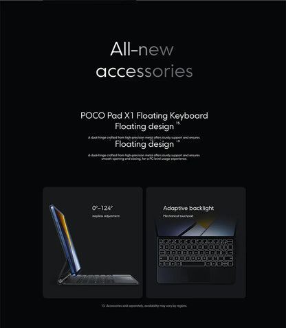 POCO Pad X1 8GB 512GB Tablet PC 11'' 144Hz Wi-Fi 6E 8850mAh