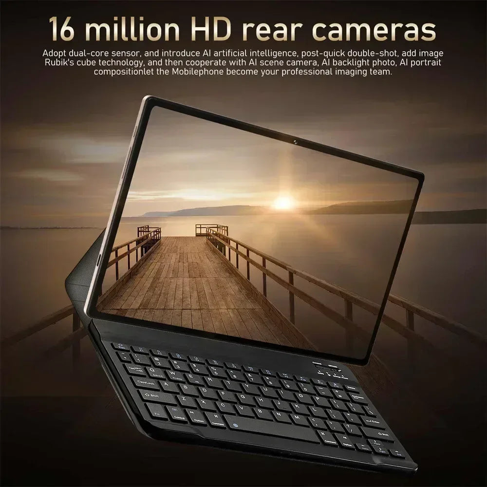2025 Pad 16 Pro Tablet 5G Dual SIM 10000mAh Tablet 10 inch Android PC 22GB+2TB WIFI Snapdragon 870 Tablets For Children Kids Tab