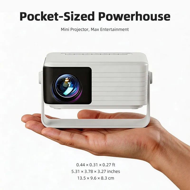 AUN Y3 MINI Projector Home Theater LED Portable 3D Video Smart TV Cinema Game Wired Mirror IPhone For Full HD 4K Video Via HDMI