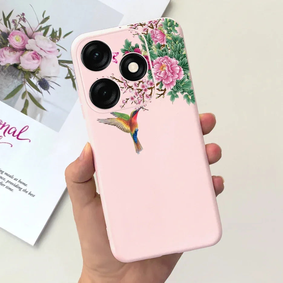 For Tecno Spark 20 Case Spark 20C BG7n Prety Girls Butterfly Painted Phone Case For Tecno Spark 20 Pro Spark20 C Soft TPU Fundas