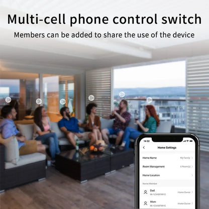 Tuya App US WiFi Smart Wall Switch 1/2/3/4 Gang No Neutral Wire Touch Sensor LED Light Switches Smart Home Alexa Google Home