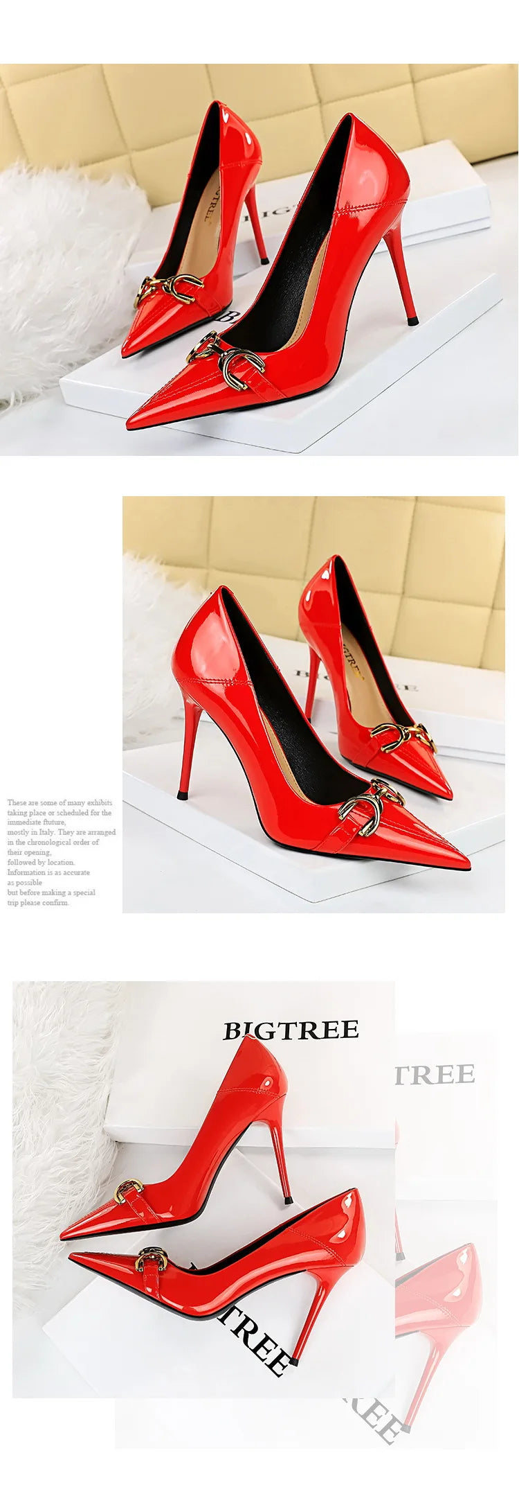 Luxury Design Women 10cm High Heels Metal Buckle Green Pumps Lady Plus Size Wedding Stiletto Heels Party Nude Replica Prom Shoes
