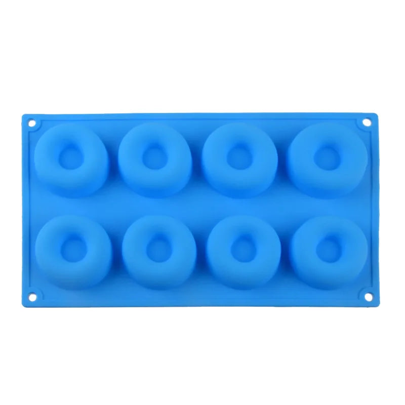 6 Holes Silicone Donut Mold Baking Pan Non-Stick Baking Pastry Chocolate Cake Dessert DIY Decoration Tools Bagels Muffins Donuts