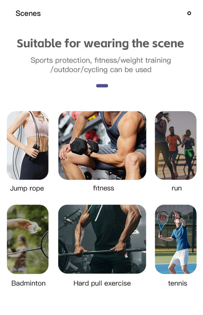 Fitness Wristband Wrapped Design With Adjustable Elasticity to Support and Stabilize The Wrist, Avoiding Wrist Injuries