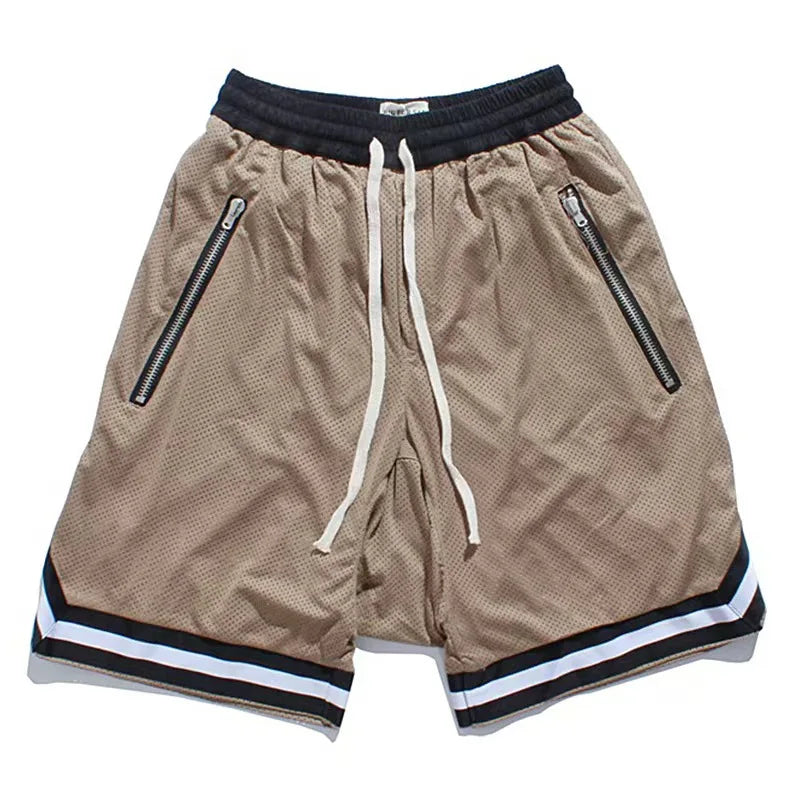 Men Slim Sports Basketball Shorts Mesh Quick Dry Gym Shorts for Summer Fitness Joggers Casual Breathable Short Pants Scanties