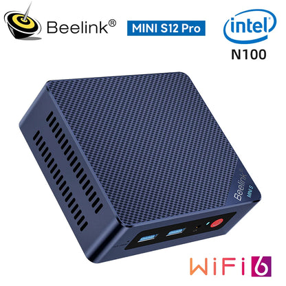 Beelink Mini S13 Intel Twin Lake N150 S12 Pro N100 16G 500G Windows 11 Mini S 11th N5095 DDR4 8GB 128GB Desktop Computer N95