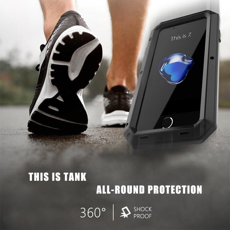 Luxury Heavy Duty Shockproof Case For iPhone 17 Pro Max 16 15 14 Pro XR X Max Doom Armor Metal Case Protective Shell Funda Cover
